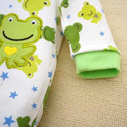 Barboteuse Bébé Grenouille 100% Coton – Pyjama Doux & Confortable pour Nouveau-Né