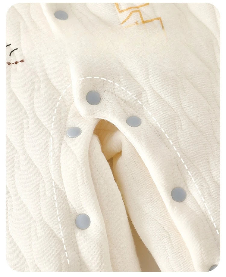 Combinaison Bébé Douillette en Coton – Chaleur & Confort pour Nouveau-né