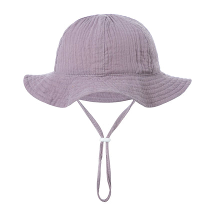 Chapeau Soleil Douce Protection™ – Bob en Coton pour Bébé (3–12 mois)