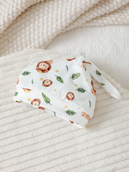 Sweat bébé garçon motif lion – Ensemble confortable à manches courtes