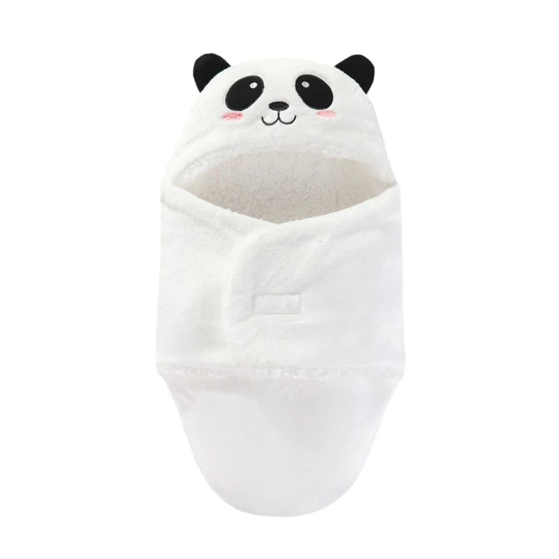 Couverture d’Emmaillotage Bébé Hiver – Flanelle Chaude avec Capuche