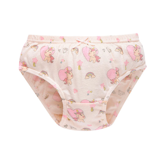 Lot de 5 Culottes Fille Licorne en Coton Doux – Confort Petit Trésor