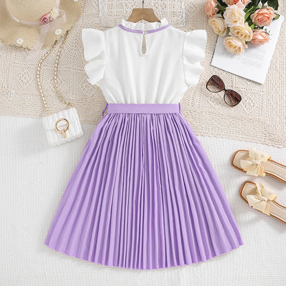 Ensemble chic jupe plissée – Style coréen (Fille)