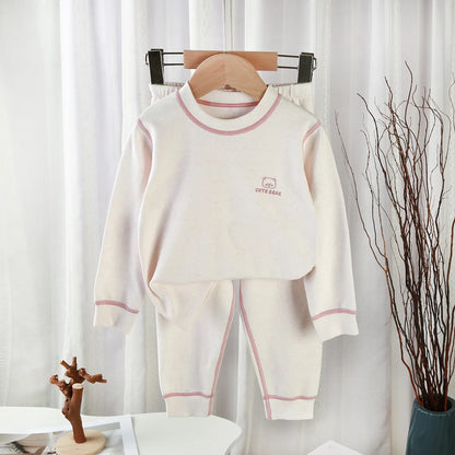 Ensemble Bébé Fille Doux & Élégant – Tenue Printemps Confort Maison