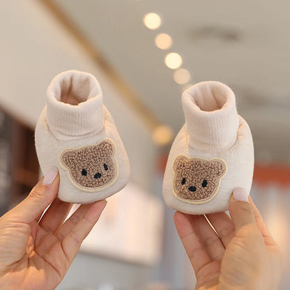 Chaussons Bébé Hiver Antidérapants – Semelle Souple Coton | Garçon & Fille