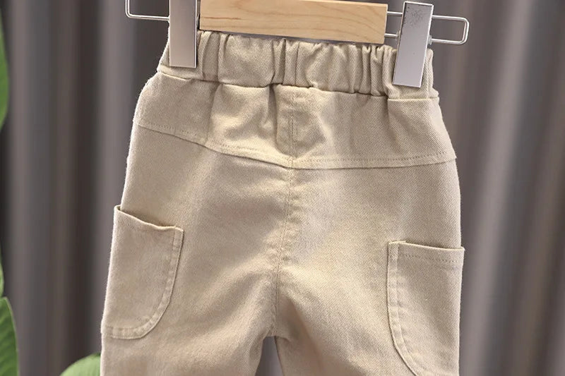 Ensemble Garçon 3 Pièces Chic Décontracté – Chemise à Carreaux, Gilet & Pantalon