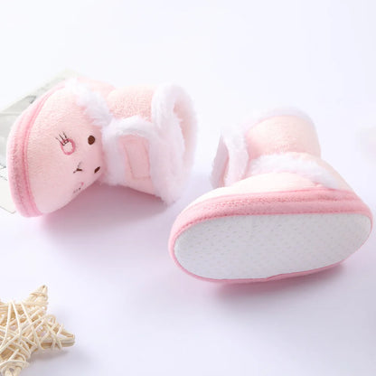 Bottines d’Hiver Douces et Chaudes pour Nouveau-Né – Premiers Pas Bébé Fille & Garçon