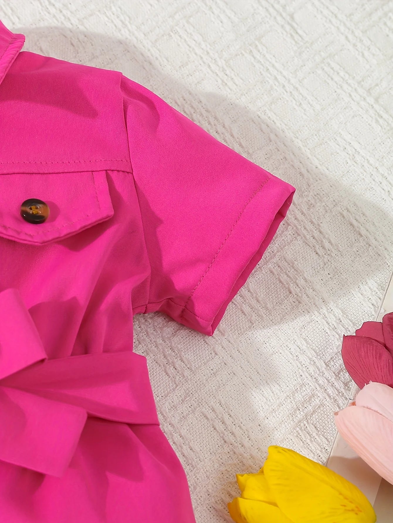 Combinaison Bébé Fille Rose Fuchsia – Look Tendance