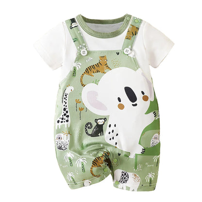 Combinaison Bébé Koala Imprimée – Tenue Décontractée 2 Pièces | Unisexe