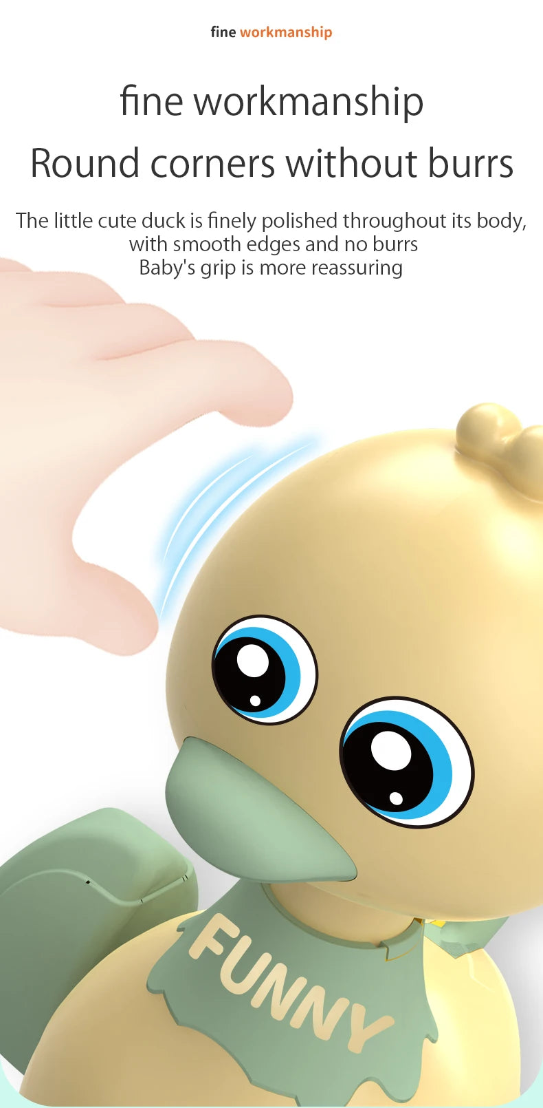 Jouet Éducatif Canard à Inertie – Véhicule à Presser pour l’Éveil des Tout-Petits