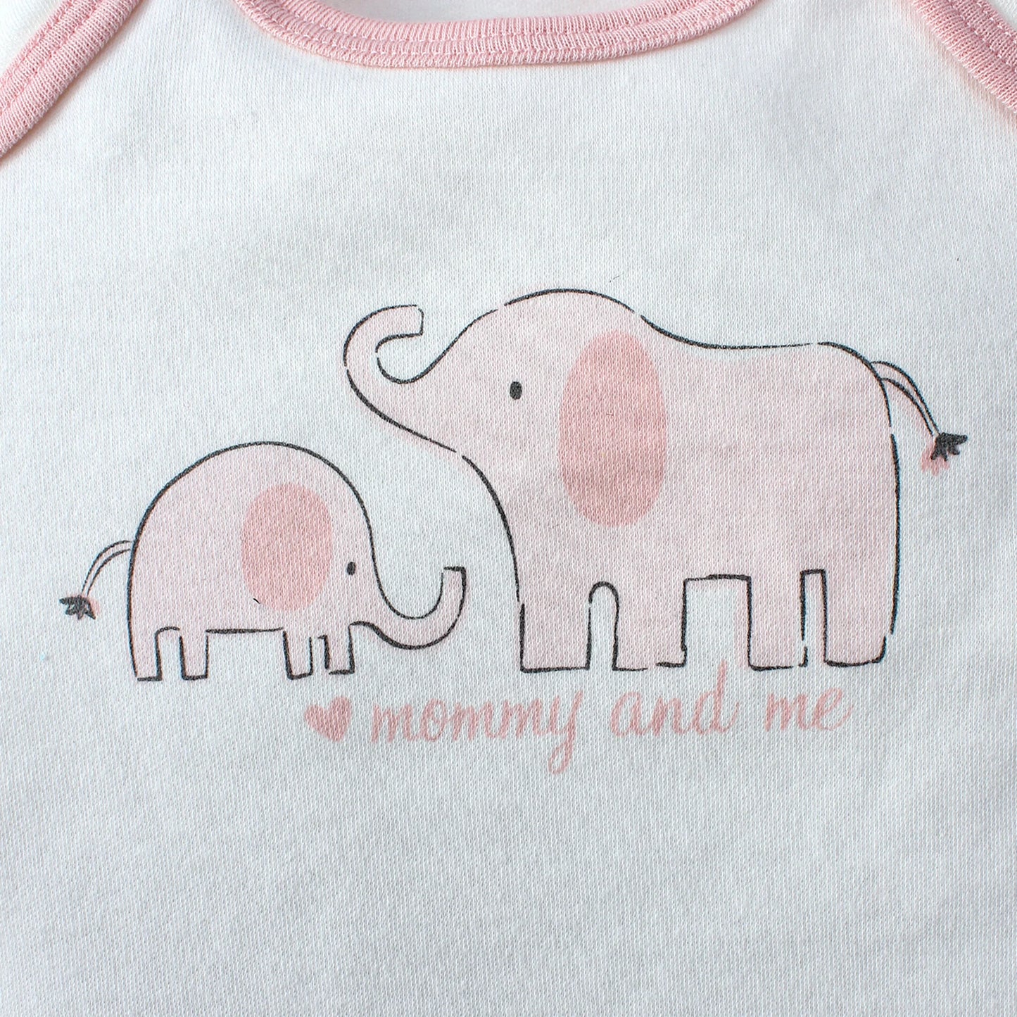 Lot de 3 bodys bébé fille – Motifs animaux & éléphant, coton doux