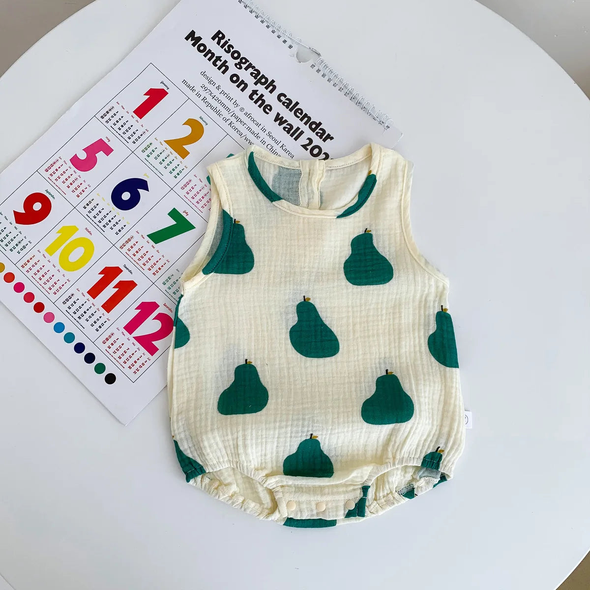 Barboteuse bébé en coton léger – Tenue d’été confortable pour nouveau-né (0-24 mois)