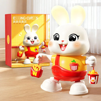 Lapin Musical Interactif pour Enfants – Jouet Sensoriel Lumineux et Éducatif