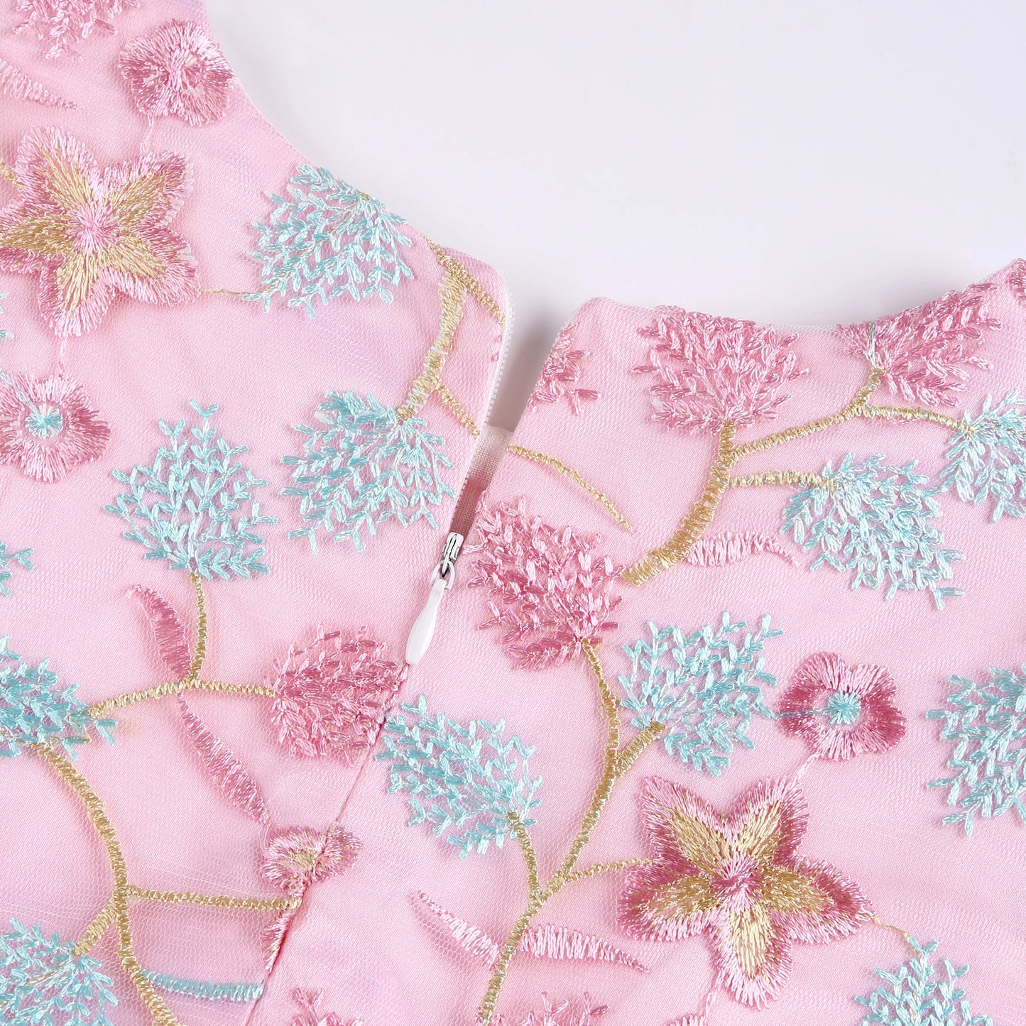 Robe Princesse Fille en Tulle Brodé – Cérémonie, Anniversaire, Mariage & Noël (2–10 ans)