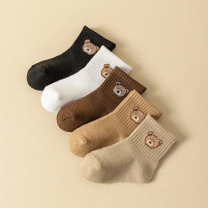 Lot de 5 paires de chaussettes bébé – Douces, respirantes et confortables | Toutes saisons