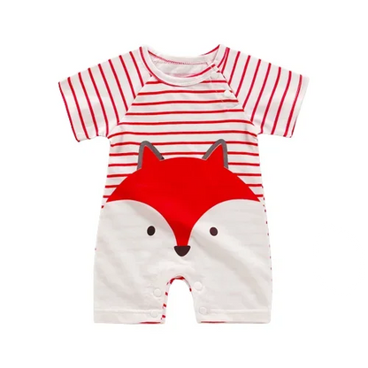 Vêtements pour nouveau-né garçon et fille, body en coton, barboteuse d'été à manches courtes, vêtements de nuit pour nourrissons et tout-petits
