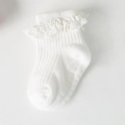 Lot de 4 Chaussettes Bébé Antidérapantes – Douces & Chaudes