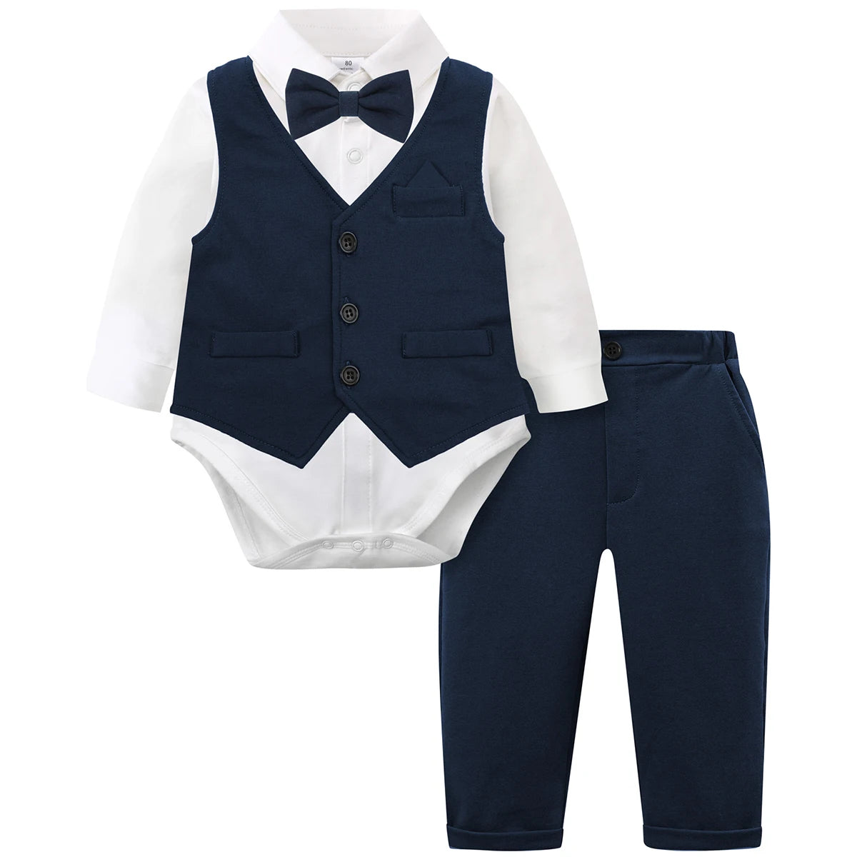 Ensemble cérémonie premium bébé garçon – Tenue habillée complète (noir)