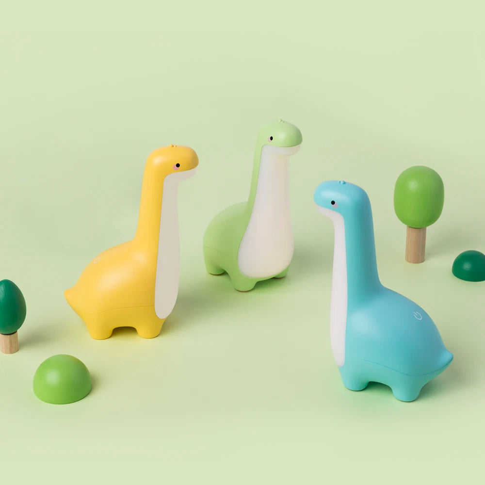 Veilleuse Dinosaure Magique pour Enfants – Lampe de Nuit LED Rechargeable, Lumière Douce & Sécurisée