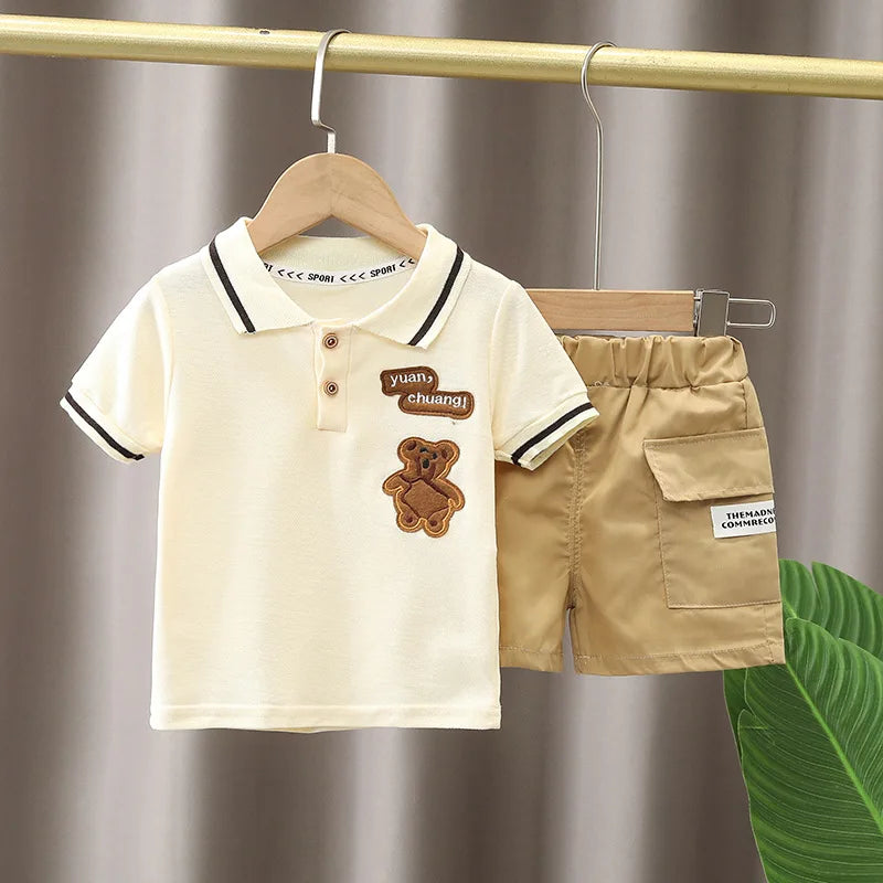 Ensemble Garçon Classy 2 Pièces – Polo + Short (4 à 6 ans)