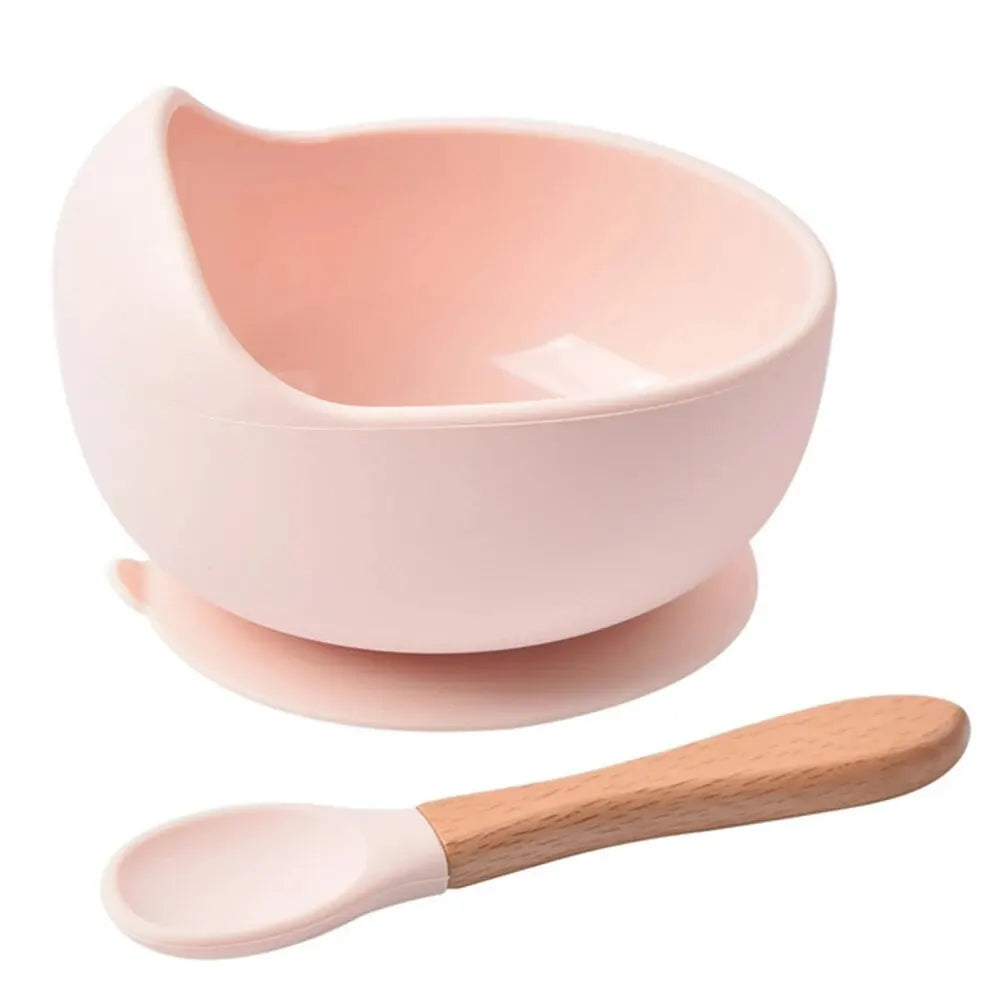 🍽️ Ensemble repas bébé en silicone – Antidérapant & sécurisé