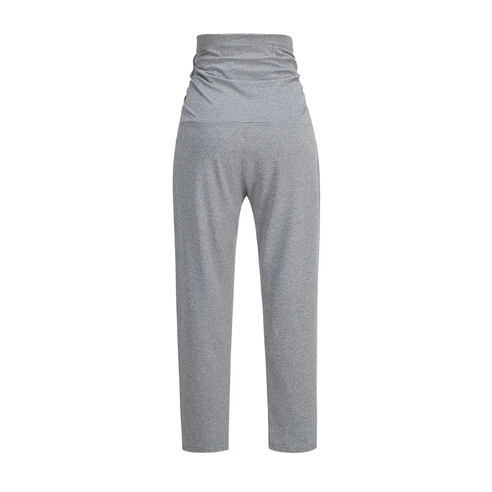 Pantalon Maternité Yoga Élégance Active – Coupe Fluide & Couverture Complète du Ventre