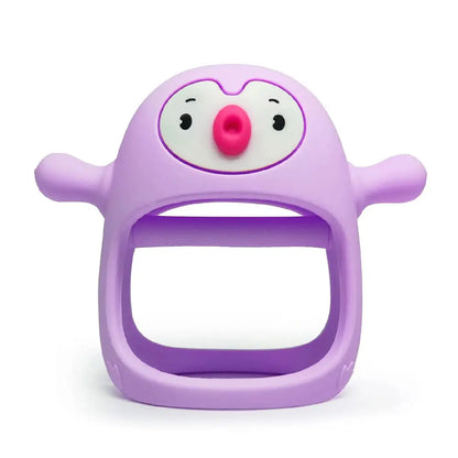 Anneau de dentition bébé en silicone – Prise facile anti-chute – Sans BPA – Doux et sécuritaire
