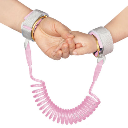 Bracelet anti-perte enfant – Cordon de sécurité 2 m – Poignet à poignet – Sorties & voyages