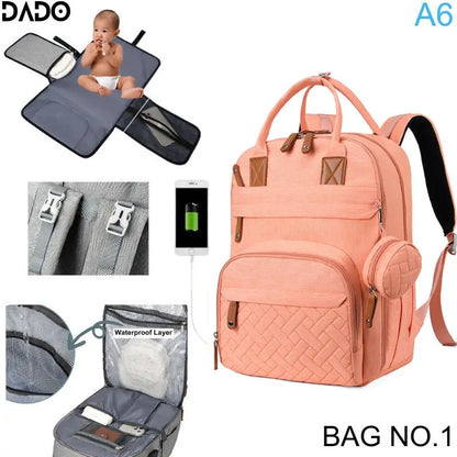 Sac à Dos à Langer Bébé Multifonction – Sac à Couches Grande Capacité Étanche