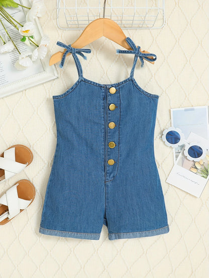 Combinaison Bébé Denim Bleu – Style Classique & Confort