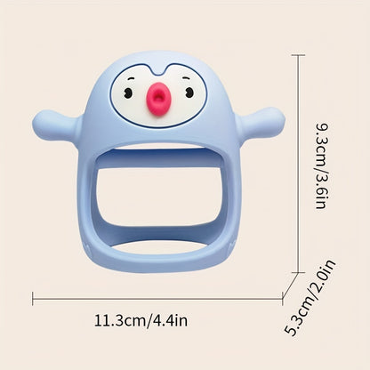 Anneau de dentition bébé en silicone – Prise facile anti-chute – Sans BPA – Doux et sécuritaire