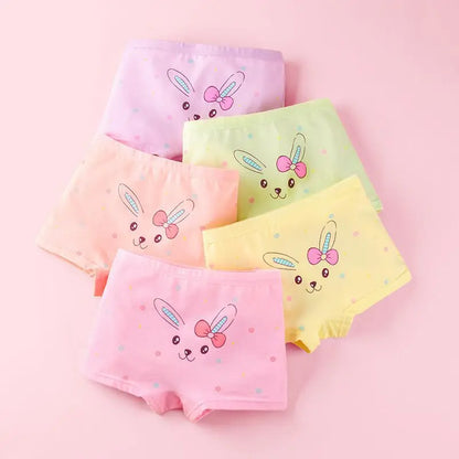 Lot de 4 Culottes Fille en Coton Doux – Confort Petit Trésor