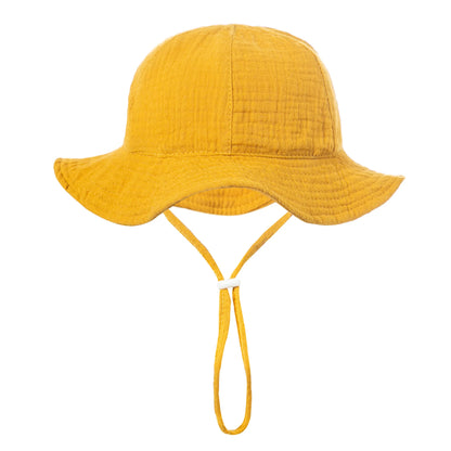 Chapeau Soleil Douce Protection™ – Bob en Coton pour Bébé (3–12 mois)