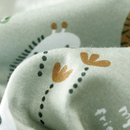 Ensemble Bébé Safari – Barboteuse Salopette + Body (0–12 mois)