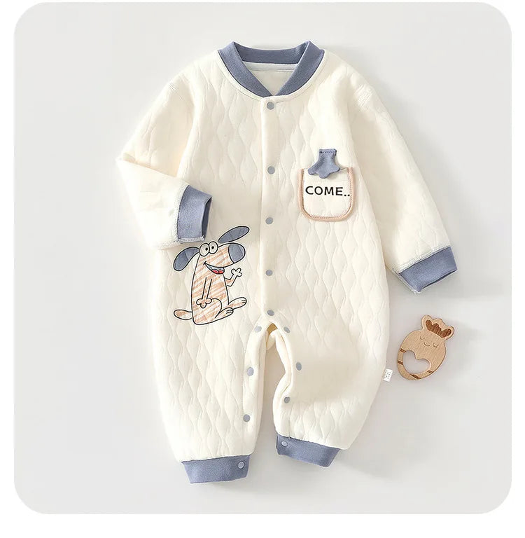 Combinaison Bébé Douillette en Coton – Chaleur & Confort pour Nouveau-né