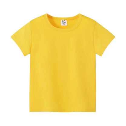 T-shirt d’été enfant unisexe en coton doux – Coupe classique