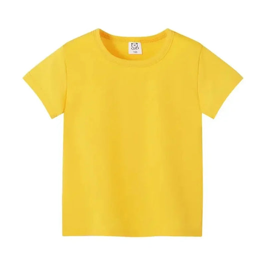 T-shirt d’été enfant unisexe en coton doux – Coupe classique
