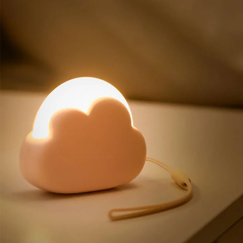 Veilleuse Nuage Lumineux™ – Lampe LED Rechargeable pour Chambre Bébé