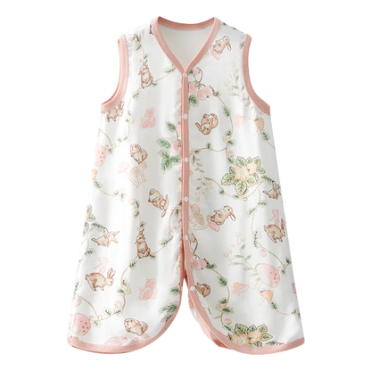 Gigoteuse bébé en mousseline de coton – Sac de nuit respirant (printemps / été)