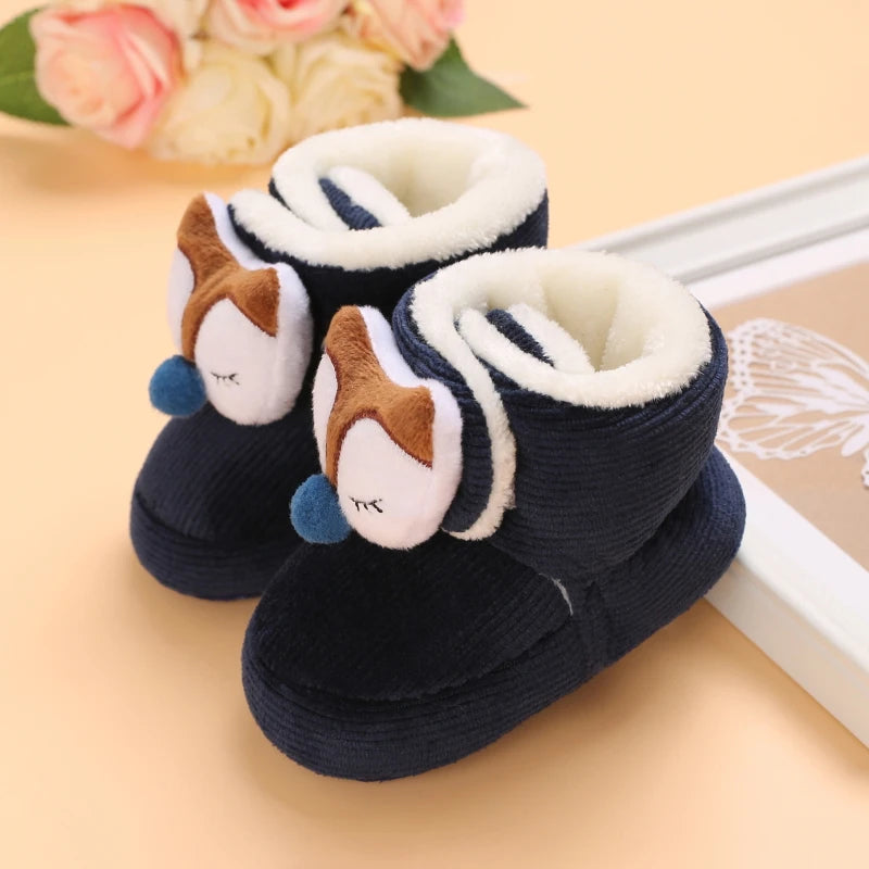 Chaussons Bébé Hiver Antidérapants – Semelle Souple Coton | Garçon & Fille