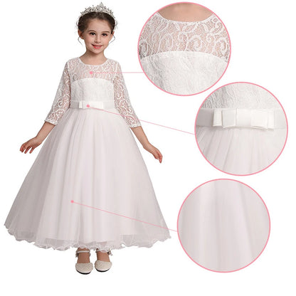 Robe Princesse Fille Élégante – Robe de Cérémonie & Fête pour Enfant