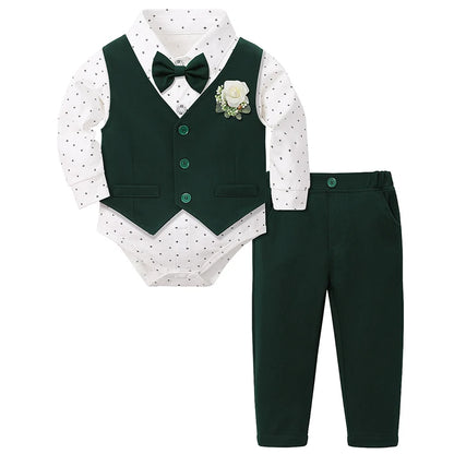 Tenue de baptême pour bébé garçon, ensemble de costume de baptême pour première église de pâques, vêtements cadeaux formels pour fête d'anniversaire et de mariage