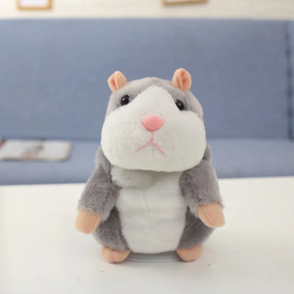 Peluche hamster qui répète la voix – Jouet interactif rigolo – Cadeau enfant