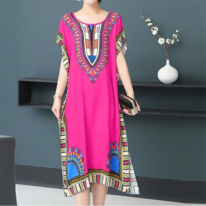 Robe de maternité bohème chic – Confort & élégance