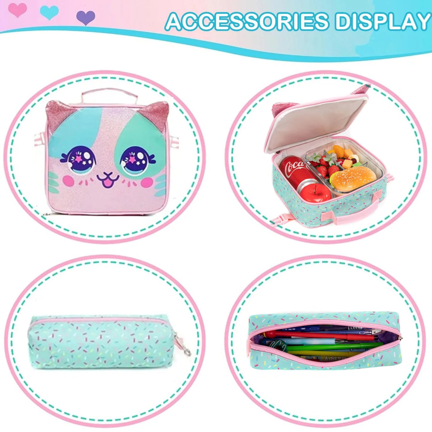 Sac à dos à roulettes pour filles – Cartable scolaire robuste avec roulettes, grande capacité – Primaire