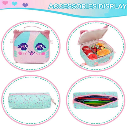 Sac à dos à roulettes pour filles – Cartable scolaire robuste avec roulettes, grande capacité – Primaire