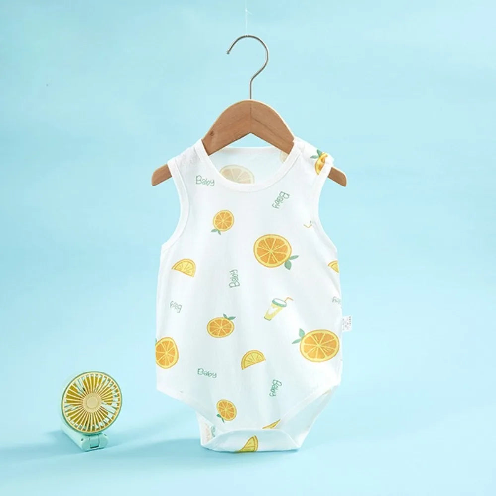 Barboteuse Bébé Coton Doux – Combinaison Été Sans Manches