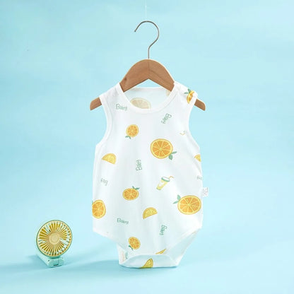 Barboteuse Bébé Coton Doux – Combinaison Été Sans Manches