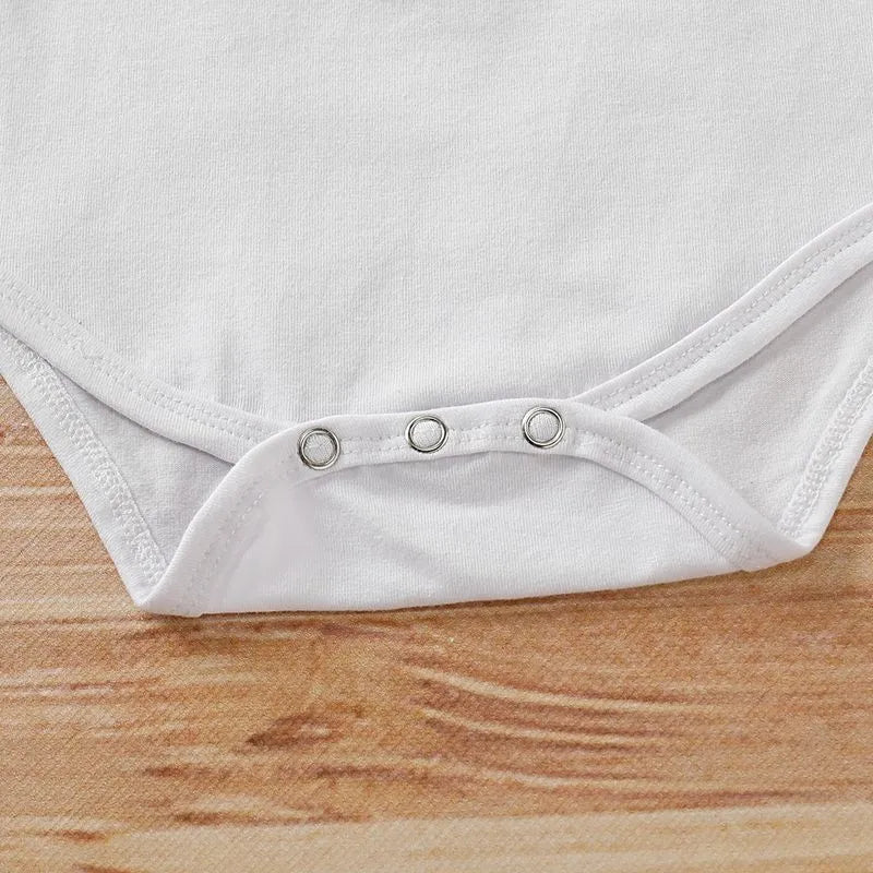 Ensemble Bébé Fille 3 Pièces – Romper Cœur, Pantalon & Bandeau en Coton Doux