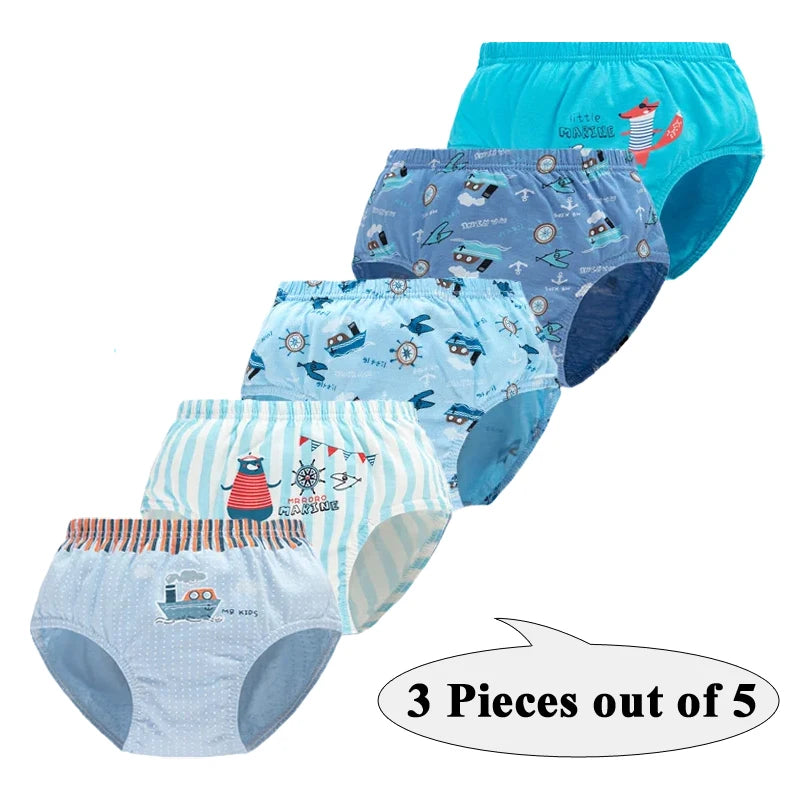 Lot de 3 Culottes Garçon en Coton Doux – Confort Petit Trésor